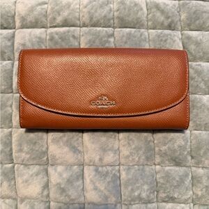 Coach Tan Leather Women's Wallet
